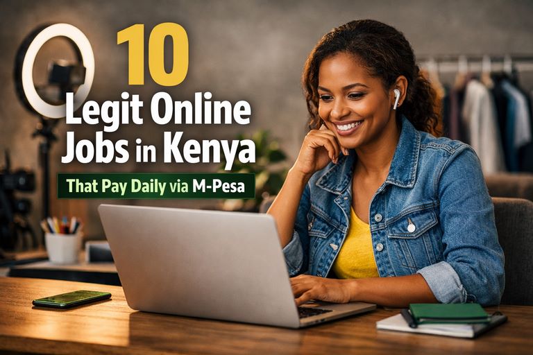 10 Legit Online Jobs in Kenya That Pay Daily via M-Pesa
