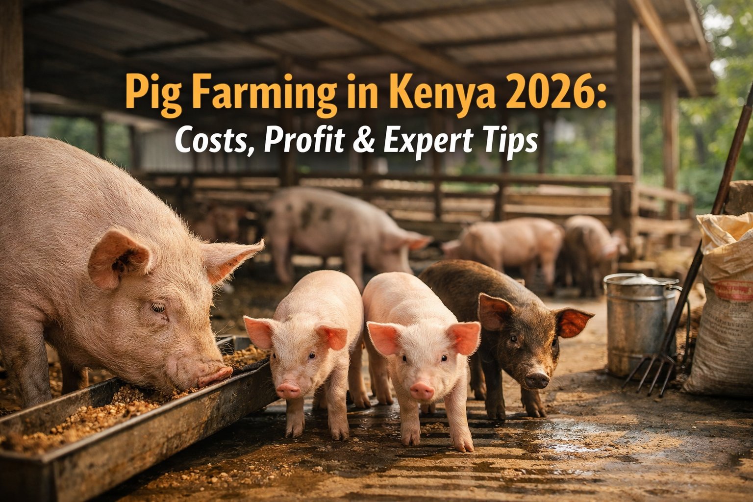 Pig Farming in Kenya 2026: Costs, Profit & Expert Tips